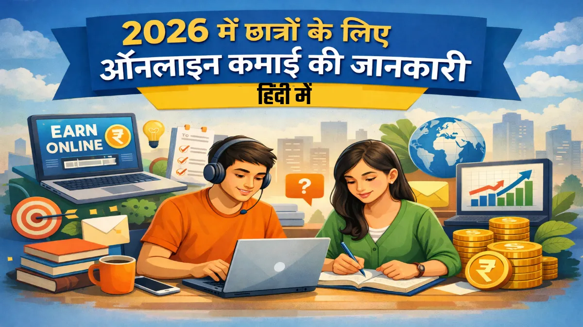 2026 में छात्रों के लिए Online Earning को समझते हुए student