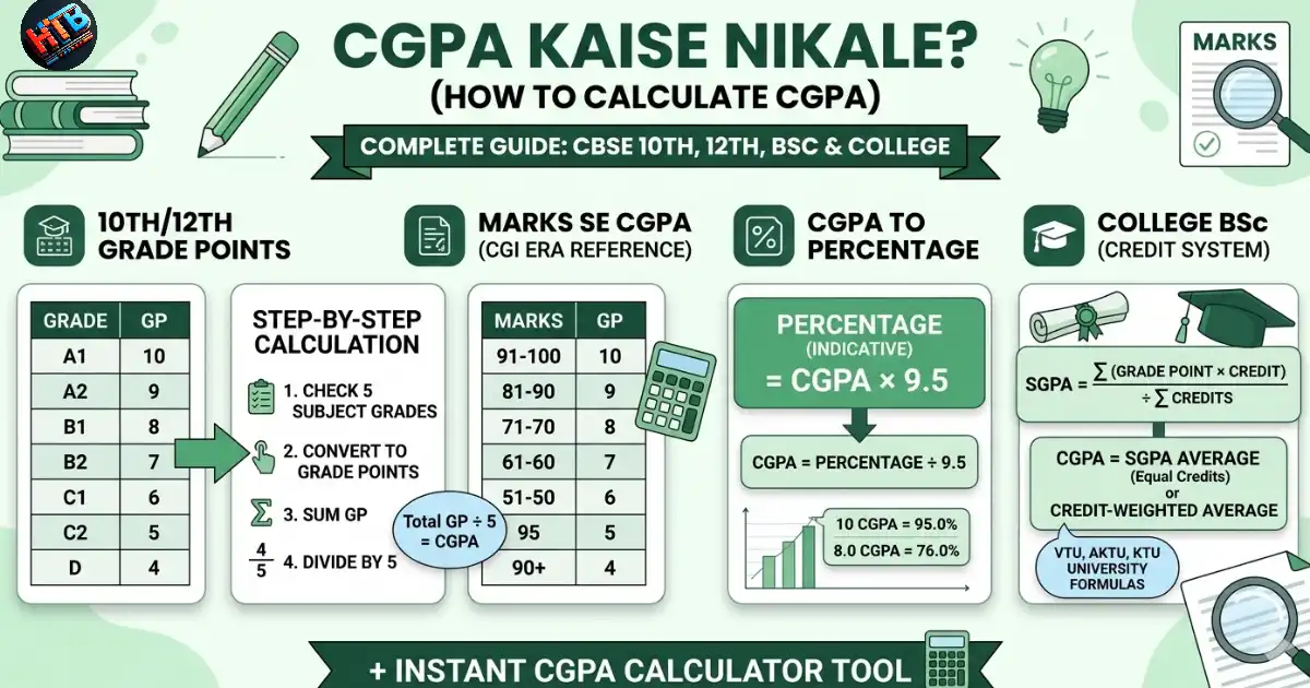 Total Marks se CGPA kaise nikale step by step guide