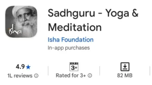Sadhguru yoga and meditation app by Isha Foundation for mindfulness and inner engineering