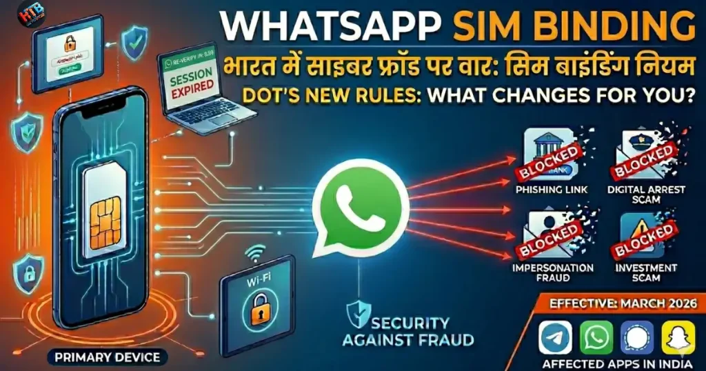 WhatsApp SIM Binding India 2026 - DoT का नया नियम, Phishing, Digital Arrest और Investment Scam पर रोक